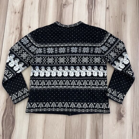 Silk Angora Blend CROFT & BARROW Vintage Fair Isle Knit Sweater Holiday Winter M - Picture 4 of 9